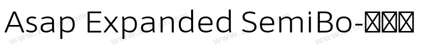Asap Expanded SemiBo字体转换